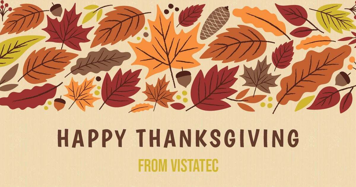 Happy Thanksgiving, everyone! 

#Thanksgiving #Vistatec