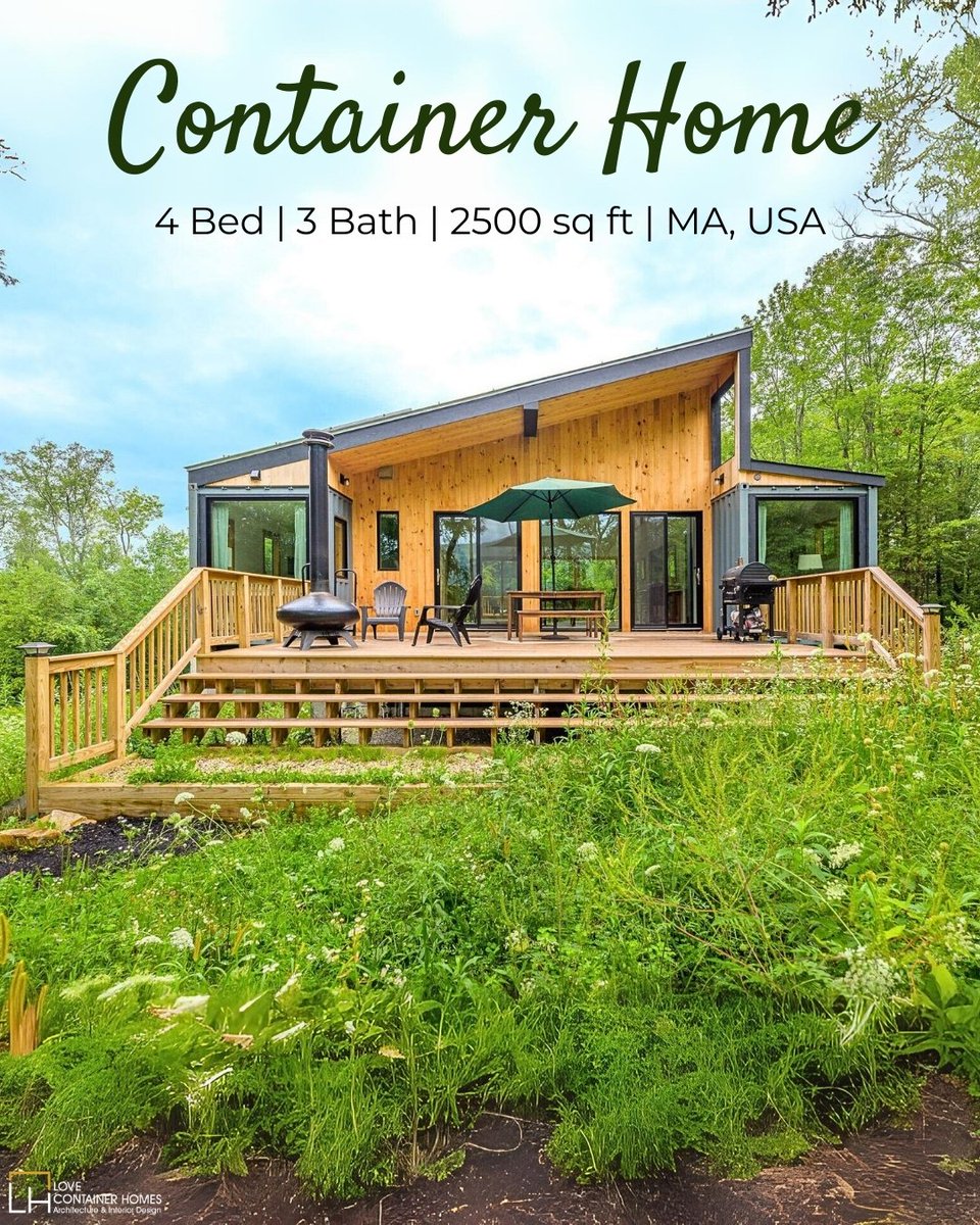 LCH_studios's tweet image. Would you live in a house built out of shipping containers? Rate this one on a scale of 0-10.  Visit us at lovecontainerhomes.com for container house plans and designs.
#architecture #shippingcontainer #containerhome #containerhouse #house #prefab