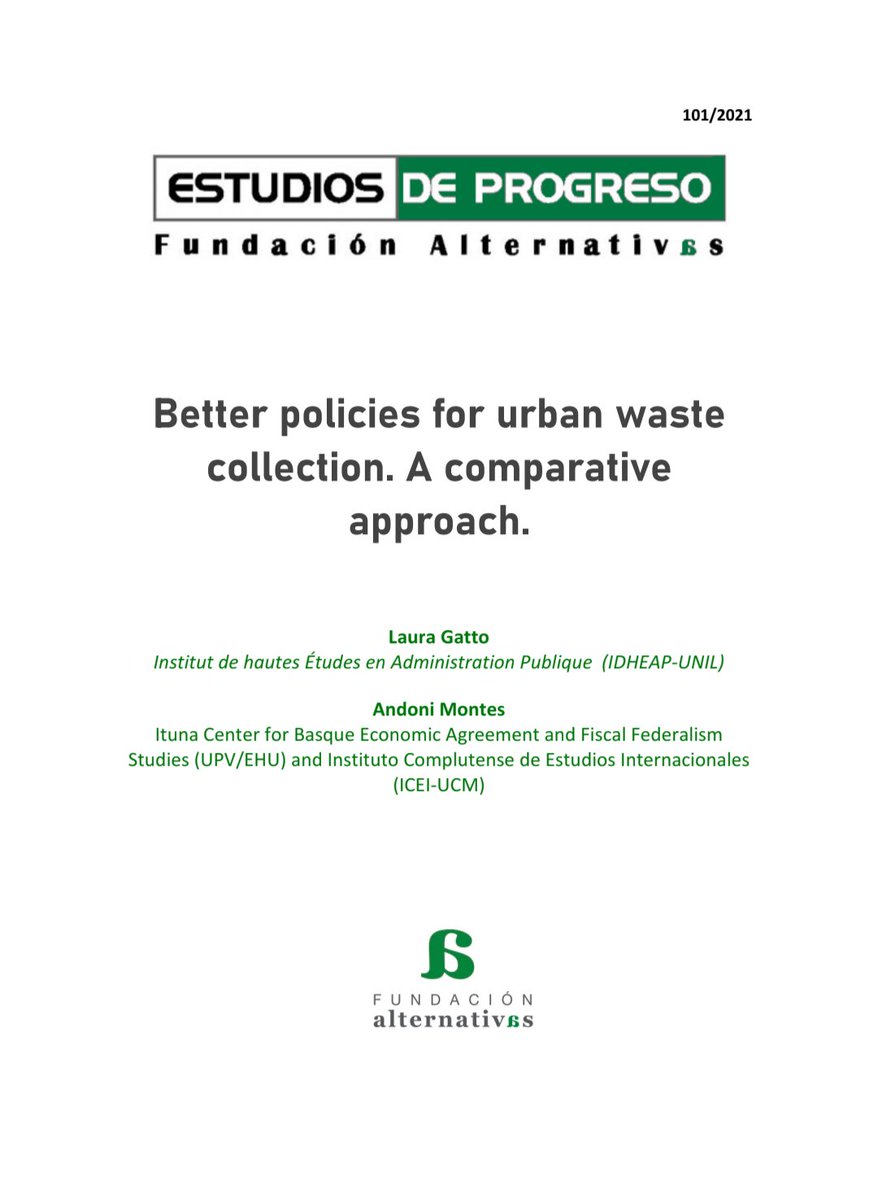 Algú ha vist publicada la "memòria econòmico financera" de la nova taxa de residus a #Viladecans ? 
Hauria d’estar disponible per justificar costos i millores, però no la trobo en cap canal oficial. 🤔

Aquest es una similar de Leuven (Bélgica) de 2021...
fundacionalternativas.org/wp-content/upl…