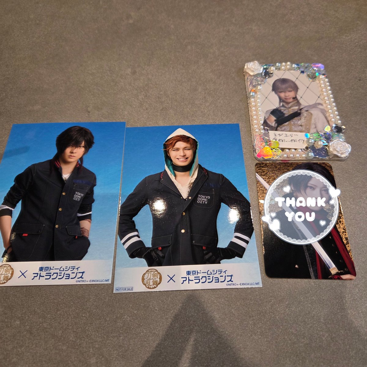 ebi__ebifly's tweet photo. 【交換】ミュージカル 刀剣乱舞 刀ミュ 東京ドームシティ アトラクションズ フード ブロマイド

<譲>☆大倶利伽羅、岩融、☆後家

<求>各鶴丸＞水心子＞一期一振

☆は鶴丸のみ

郵送でのお取引📮🕊 https://t.co/O2cTK2OwSv