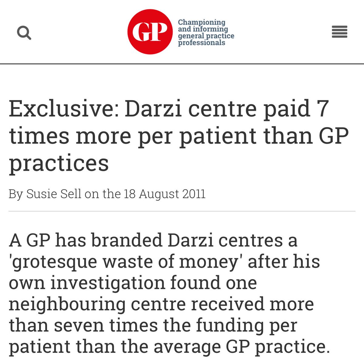 The most important comment being missed 

The Department of Health is currently being lead by a History Graduate not a Health Professional

But someone who isn’t learning from history as recently as 20yrs ago

#NHS failure of learning form the past/knowledge management as always