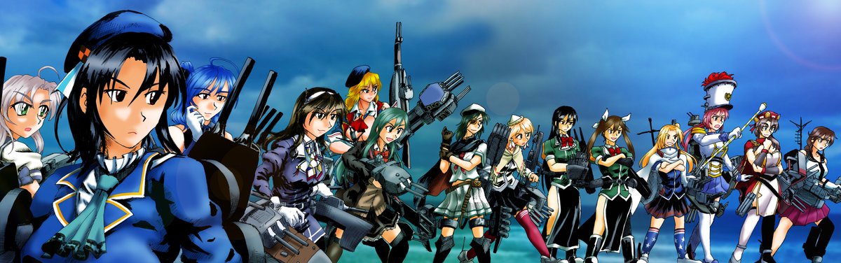 tasoku04's tweet image. みんなもっと和気藹々と艦これ、アズレン、戦艦少女のクロスオーバーやって欲しかったんだよこちらとしては。