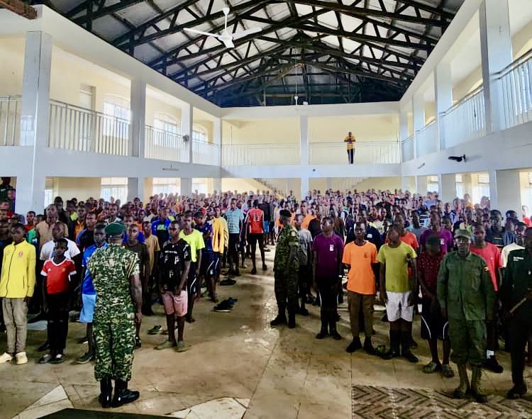 CID1_UG's tweet photo. This morning, the Director CID,AIGP Tom Magambo delivered a lecture of opportunity to 1,100 youth at Mbarara High School. The seminar, organised by the National Secretariat for Patriotism Corps in State House, focuses on Ideology, Patriotism, and Mindset Change. The aim is to empower the young generation to actively contribute to Uganda’s socio-economic prosperity and transformation.
