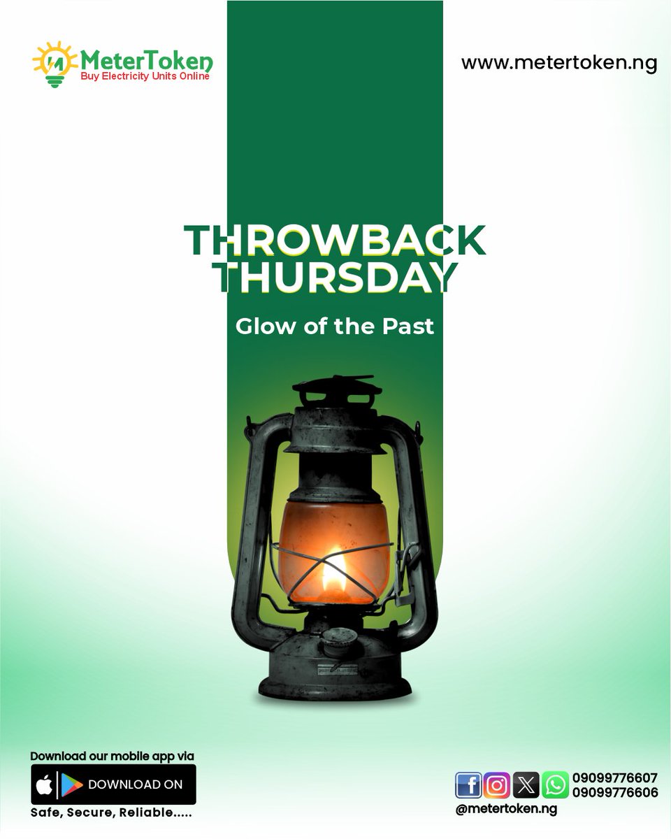 Metertokenng's tweet image. A little reminder of the days when this simple flame lit up our world.
Some memories never fade.
#TBT #ThrowbackVibes #Nostalgia #VintageLight #LanternDays #GlowOfThePast