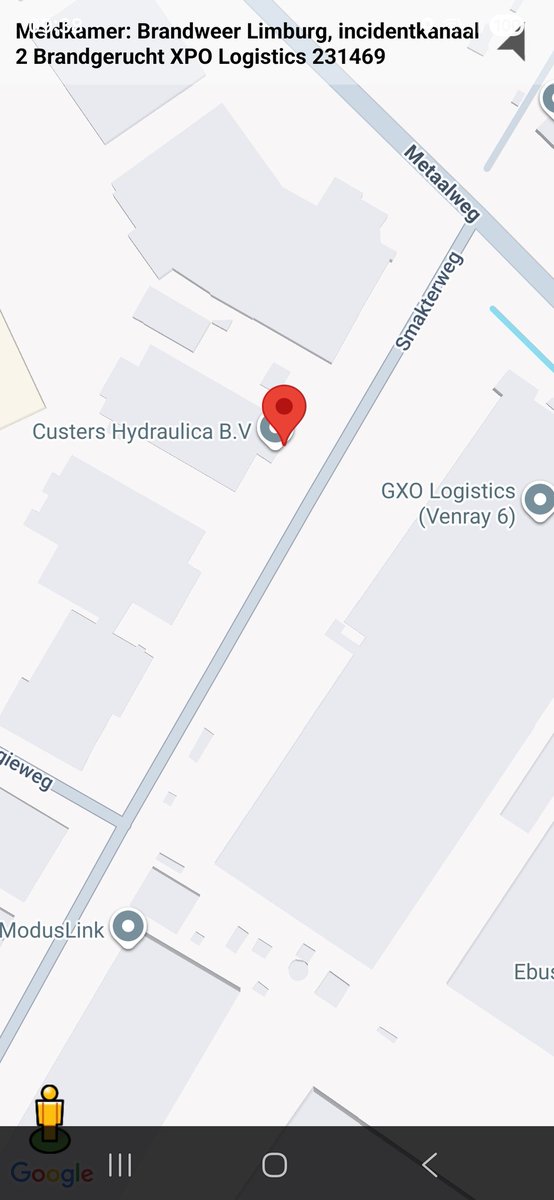 Brandgerucht bij XPO Logistics