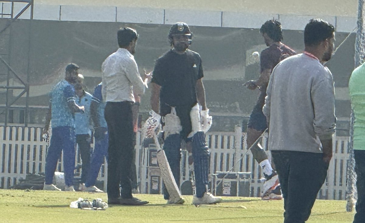 SPORTYVISHAL's tweet image. 🚨 Hitman Rohit Sharma in the nets session ahead of the 1st ODI.👑