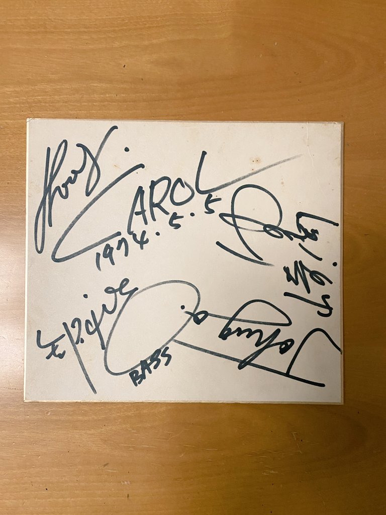 札幌の我が家にはお宝が 51年前のもの 矢沢永吉を始めとした CAROL