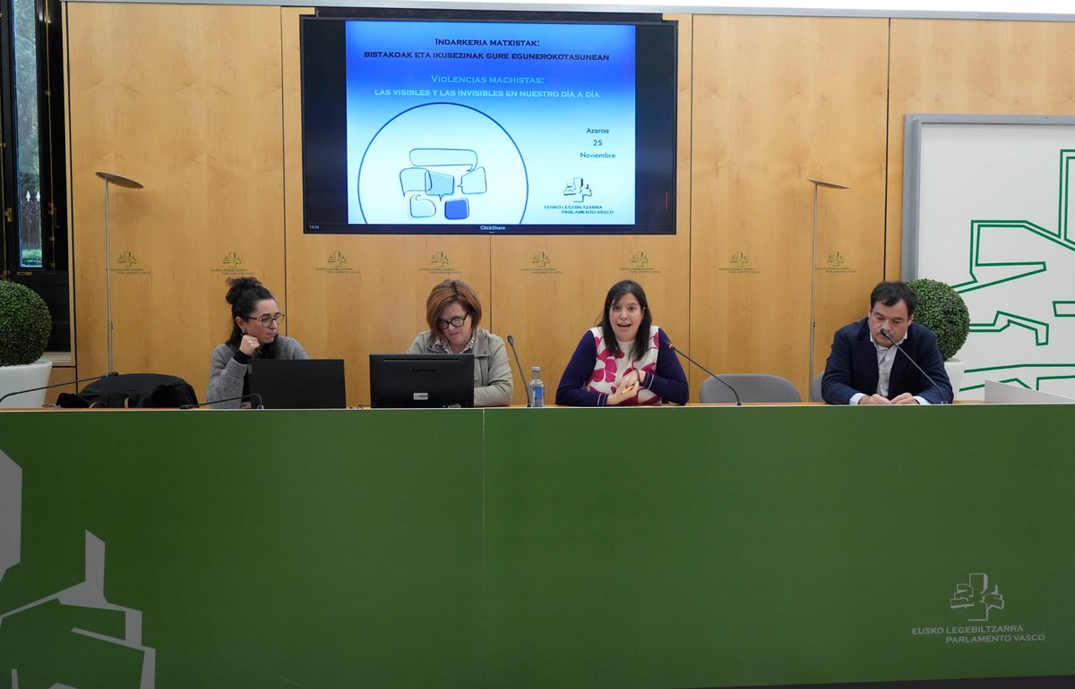 🟣MURGIBEtik Eusko Legebiltzarrean azaroak 25 dela eta egindako world kafea dinamizatu dugu.  

🟣MURGIBE dinamiza el world café en el PARLAMENTO VASCO sobre Violencias Machistas en el marco del 25 de noviembre. 

<a href="/PVasco_EuskoL/">Eusko Legebiltzarra</a>