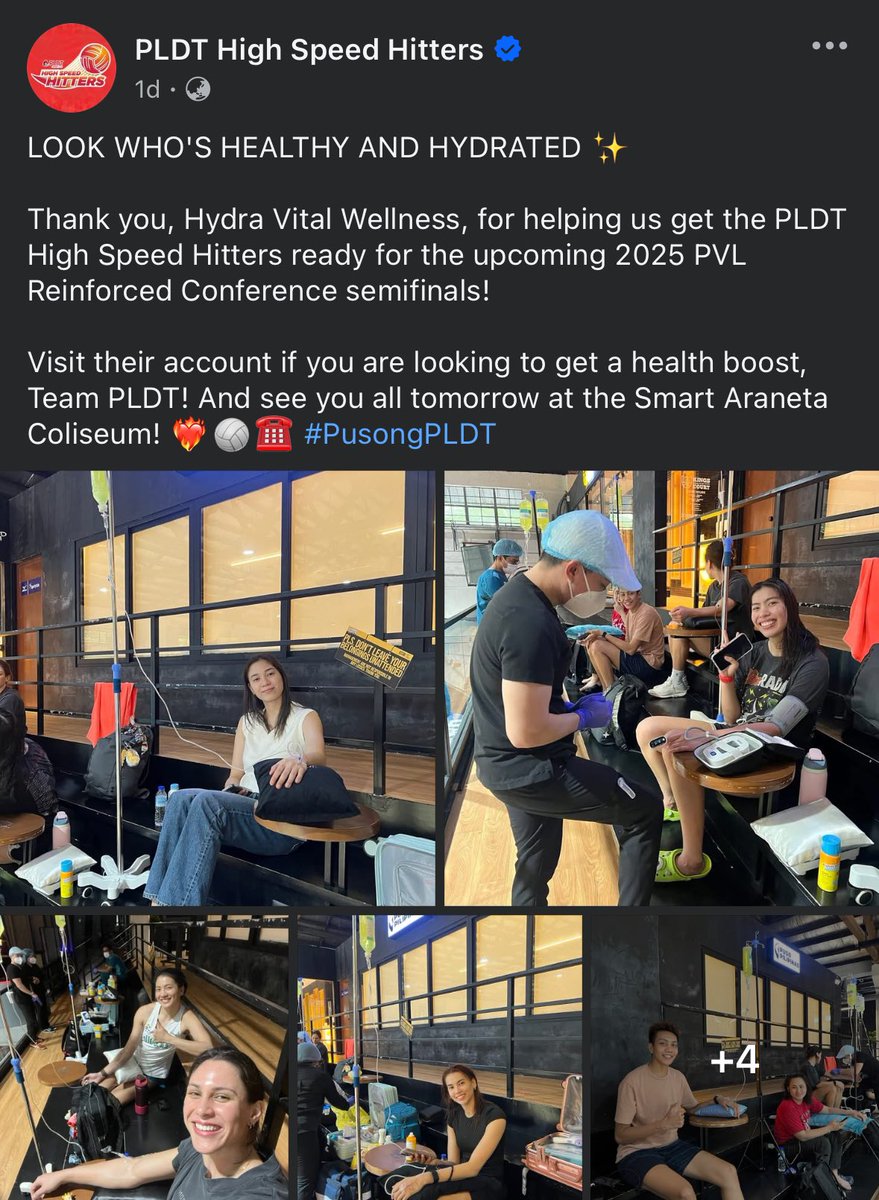 volleyspecs's tweet image. CONTEXT: Nagpa-IV vitamin push ang PLDT

Tho I don’t think may enhancer of some sort na ginamit, talagang vitamins lang, this still is not a good look. This should’ve stayed in the drafts lol nakaka-ilan na tong socmed mgr ng PLDT ha