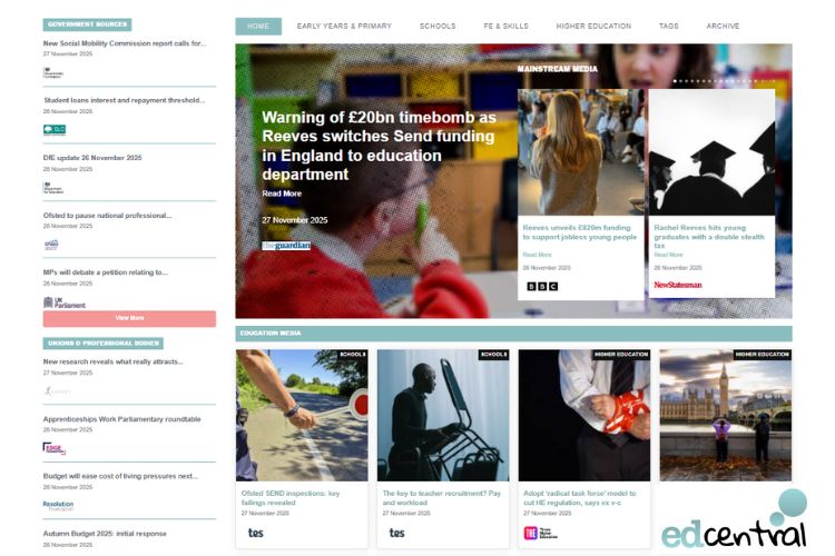 We have amalgamated <a href="/EdTeaching/">EdTeaching</a>, <a href="/UKEdResearch/">EdResearch</a> and <a href="/UKEd_Leaders/">EdLeaders</a> within <a href="/EdCentral/">EdCentral</a>, where all future posts from each of these streams can be viewed. Or visit buff.ly/MTJeAKl to filter by topic or sector #edleaders #schoolleaders #edpolicy