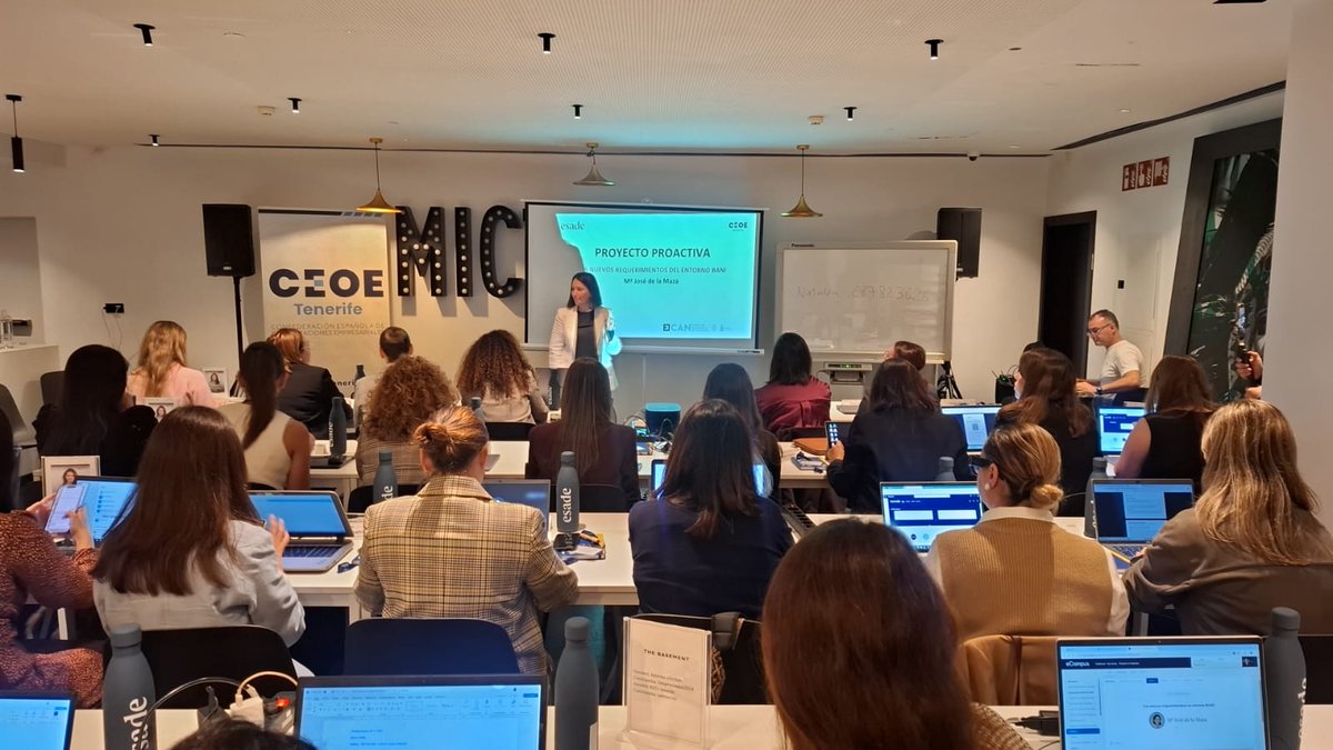 CEOE_ES's tweet image. 🌟Tenerife impulsa nuevo talento: comienza una nueva edición de Proyecto Proactiva, una iniciativa de CEOE Tenerife junto al @CabildoTenerife e INtech Tenerife

Un programa que activa #liderazgo, innovación y futuro en la isla de @CEOE_Campus y @Esade 

🔗ceoecampus.es/programa/progr…