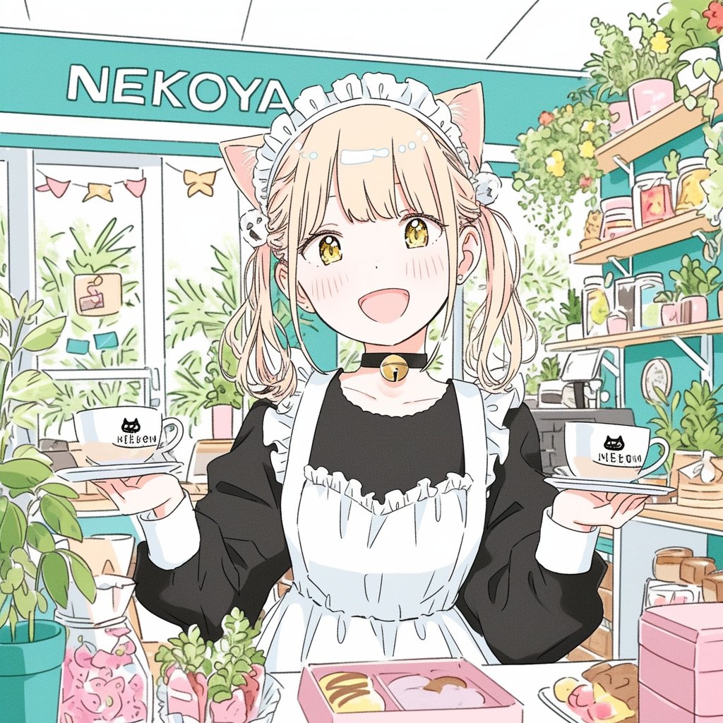 GM☕ おはにゃ～😻
今日はキラキラ金曜日🎵
金のコーヒーと銀のコーヒーどちらにするかにゃ☕ 
NEKOYA ～(=^・^=)/☕