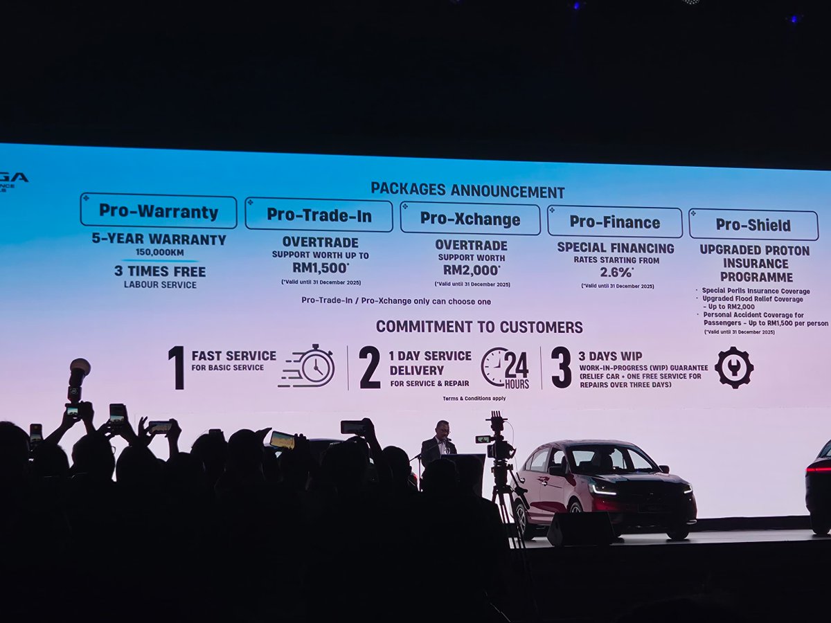 Proton Saga baru, dengan harga macam ni, dah dapat Apple CarPlay &amp; Android Auto. Ada yang berminat ke?