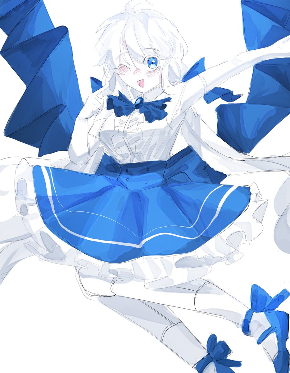 イラスト 青と白 solvex (@tenshi_nandesu) / Posts / X