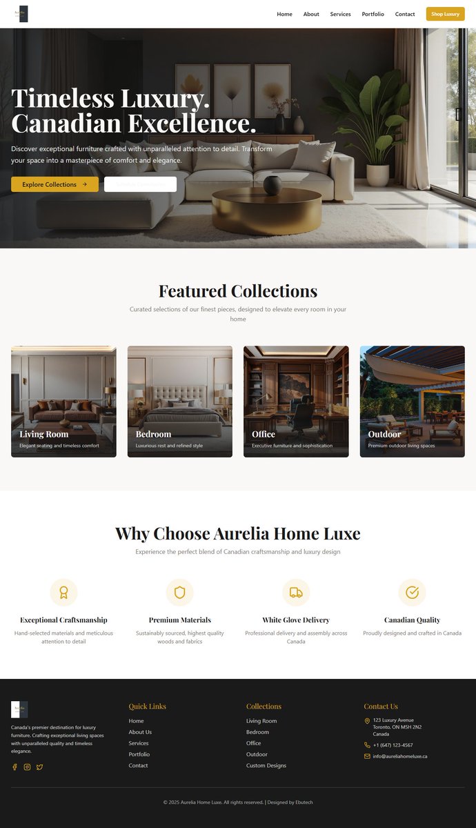 theebukaassist's tweet image. Just finished designing a luxury furniture website and I’m still obsessed 🤩
Clean, classy, and built to make you say “wow… I need this in my home.”
Creativity + good design = magic.
Let me know your thought on this design
#WebDesign #UXUI #DesignLife