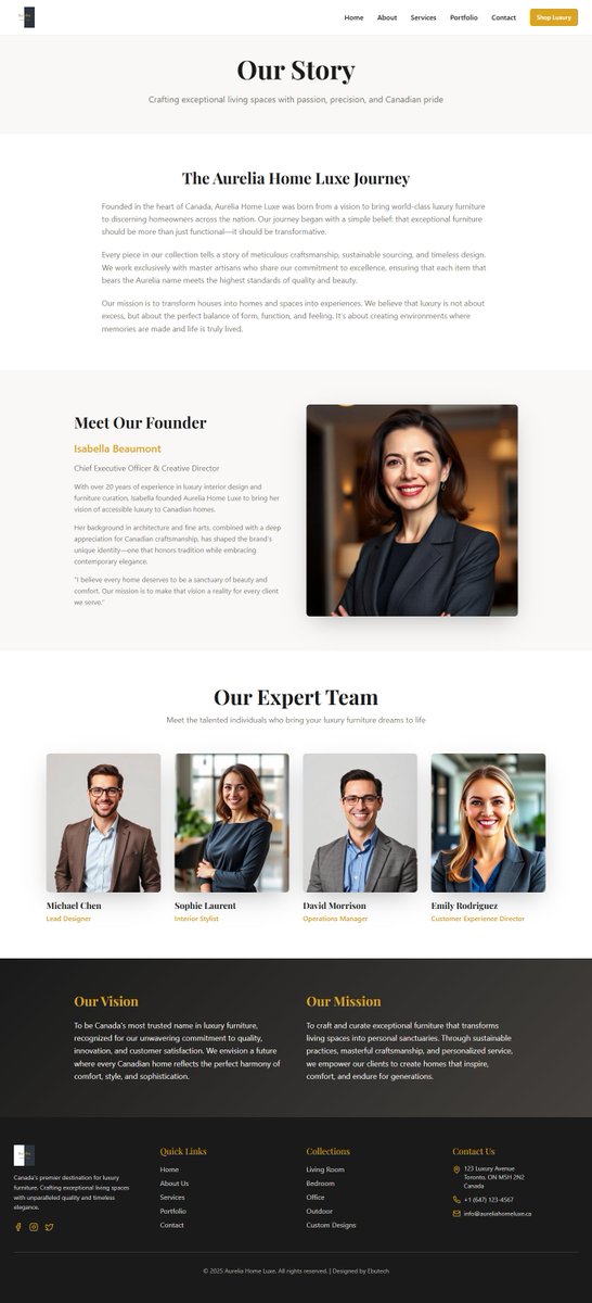 theebukaassist's tweet image. Just finished designing a luxury furniture website and I’m still obsessed 🤩
Clean, classy, and built to make you say “wow… I need this in my home.”
Creativity + good design = magic.
Let me know your thought on this design
#WebDesign #UXUI #DesignLife