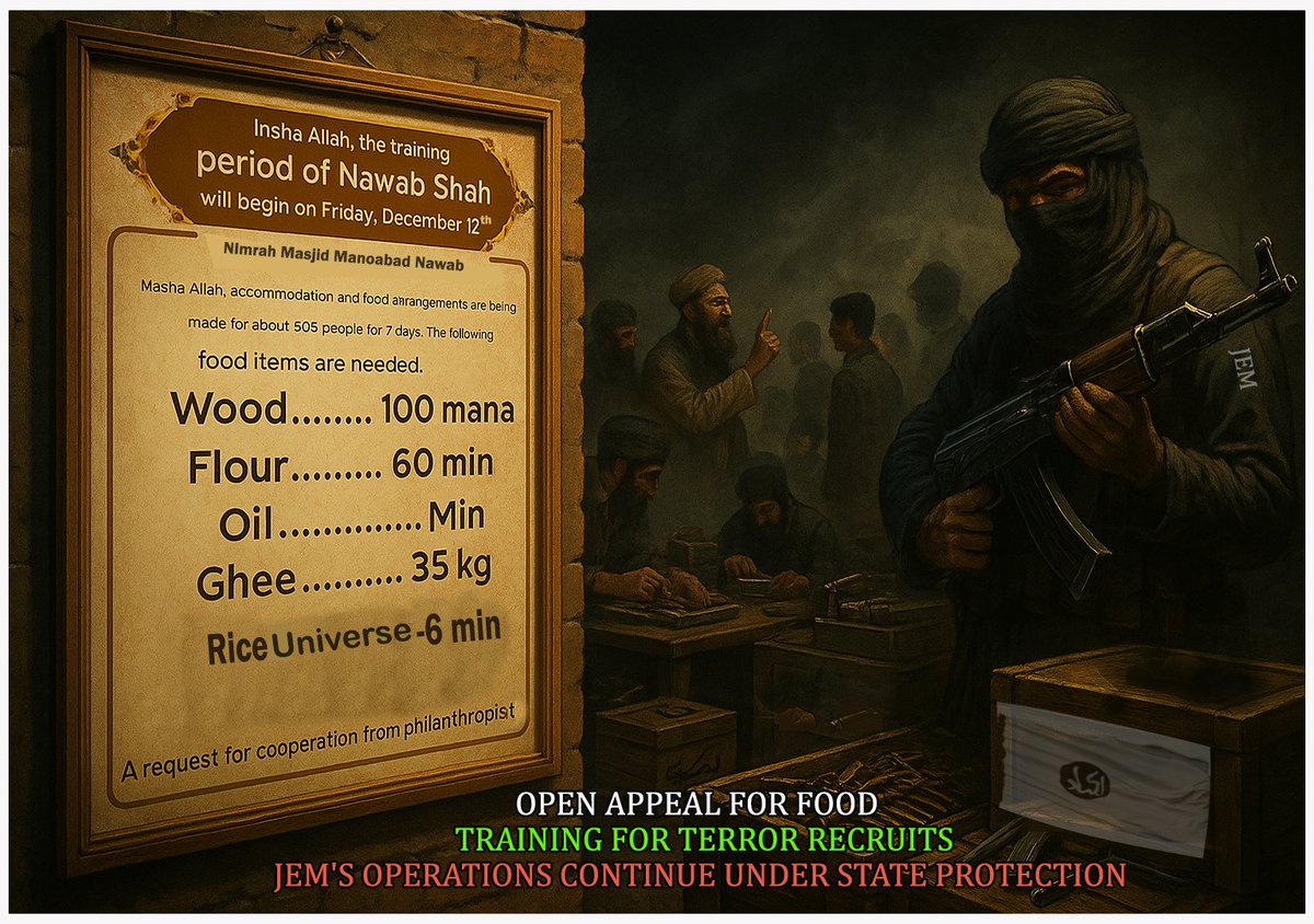 FatimaD75261608's tweet image. Reports of increased cross-LoC infiltration attempts confirm that Pakistan is actively reviving the terror ecosystem on its soil. This state sponsorship of terrorism must be held accountable. Our security forces remain vigilant. #Terrorism #SecurityAlert #India