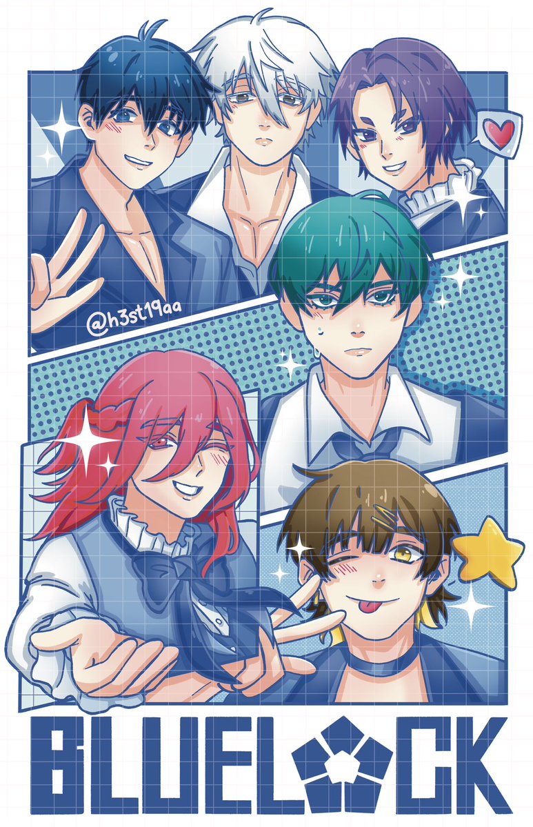 h3st19aa's tweet image. Did art for a Blue Lock CSE!! :DD I was assigned for a totebag design! 

I feel honored to be part of it 🫶 been wanting to post the art for awhile now!! 

#ʙʟᴜᴇʟᴏᴄᴋ #bluelockcse #isagi #chigiri #rin #nagi #reo #bachira #fanart