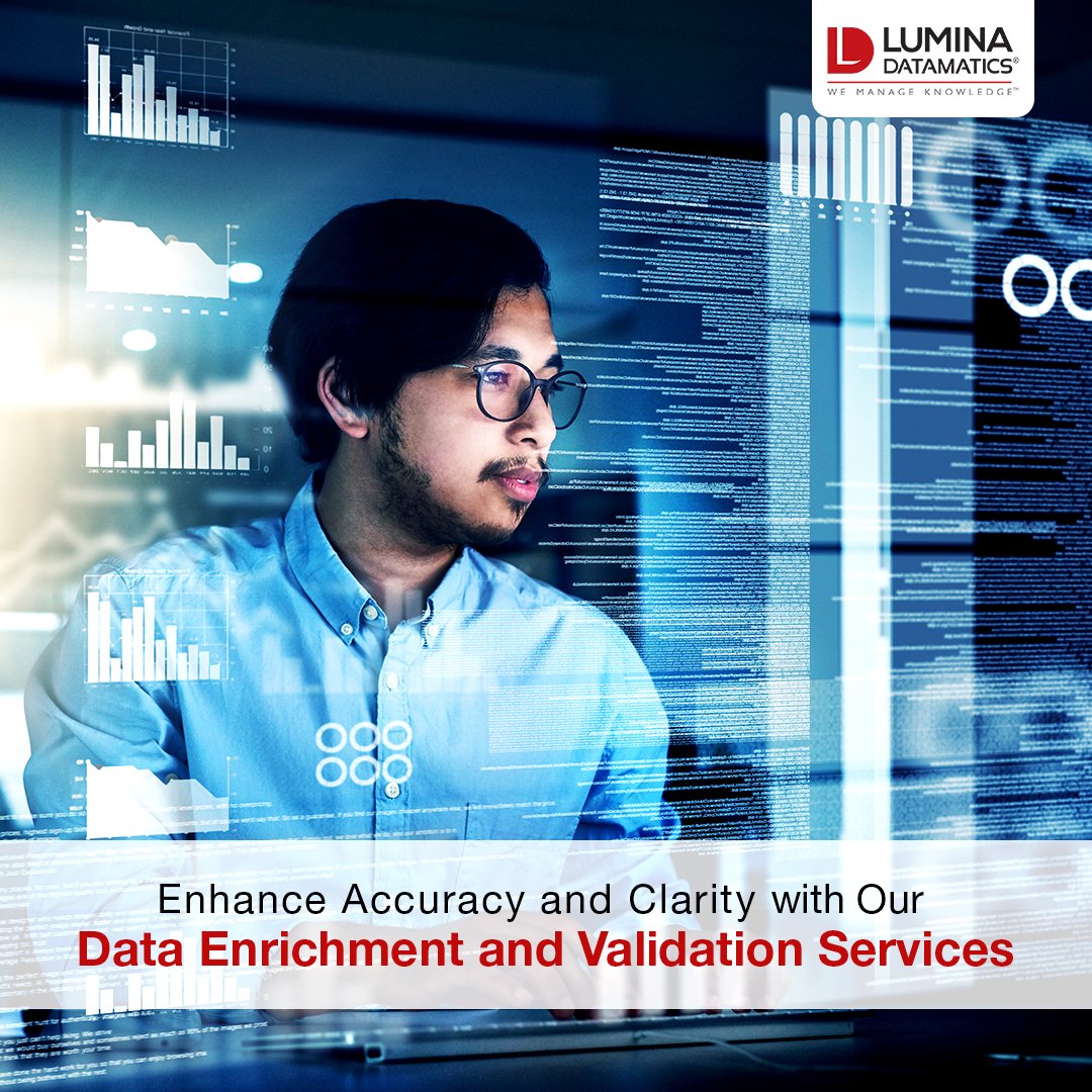LDatamatics's tweet image. At Lumina Datamatics, we ensure your data works for you and helps you to take smart decisions. Our Data QA, Enrichment, Normalization, and Deduplication services help streamline your systems, enhance accuracy, and deliver clarity so that your customers can trust you.

To learn…