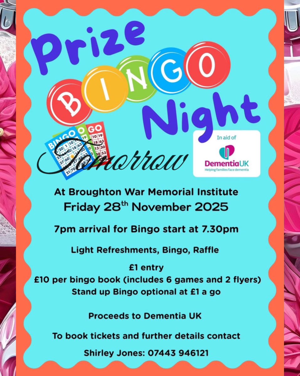 🌟🌟 TOMORROW FRIDAY 🌟🌟
Broughton War Memorial Institute, Main Road, Broughton, CH4 0NN. <a href="/ShitChester/">12 years of Shitchester</a> <a href="/Dee1063/">Chester's Dee Radio</a>