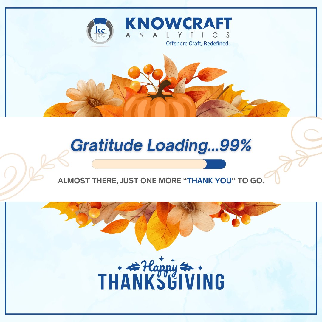 KnowcraftA's tweet image. Gratitude isn’t a one-day upload. It’s a constant process. 
Happy Thanksgiving 🧡

#GratitudeLoading #Thanksgiving #Gratitude #Thankful #GiveThanks #Thanksgiving2025 #KnowcraftAnalytics