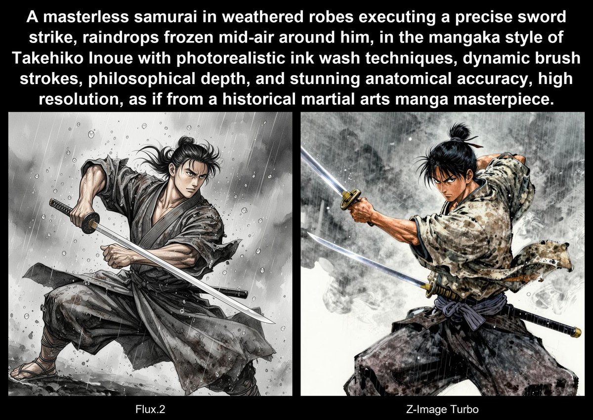 Consultei o 4chan em busca de comparações entre Flux2 e ZImage-turbo, e aqui estão alguns casos em que o Flux se sai mui