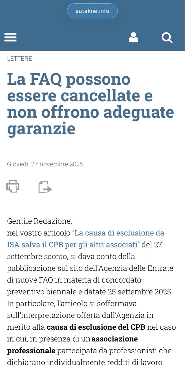 tax_analysis's tweet image. Ma davvero una #FAQ sul concordato preventivo biennale è stata cancellata? Siamo quindi un Paese da medioevo o da metaverso fiscale? @RaffaelloLupi @giovanardiandre @lin81301 @RoccoRaffaele1 @Stefano_Berti @Lucagrossi66 @GhiselliFabio1 Segnaliamo articolo su @eutekne di oggi!