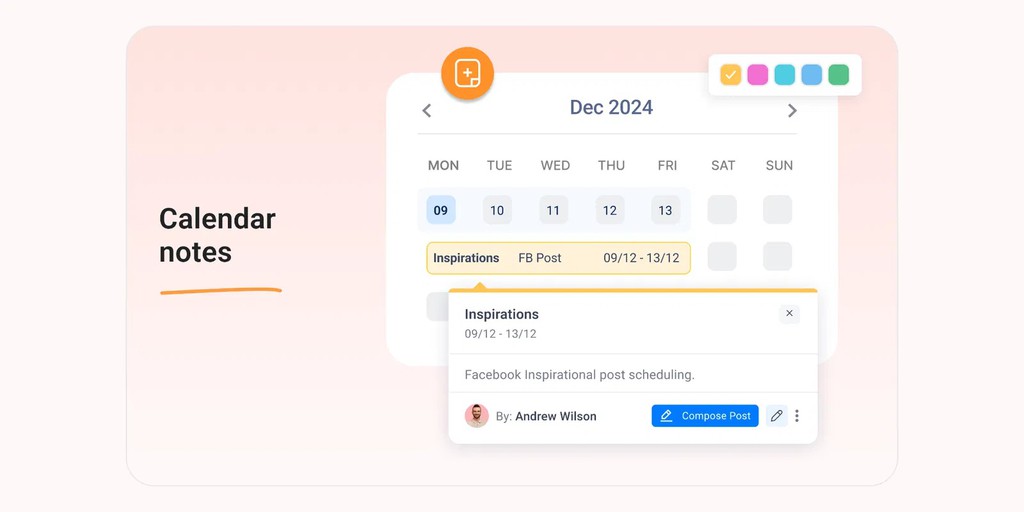 fabhosted's tweet image. ContentStudio releases Calendar Notes &amp;amp; Default Locations ▸ lttr.ai/Alebh #socialmedia #SMM