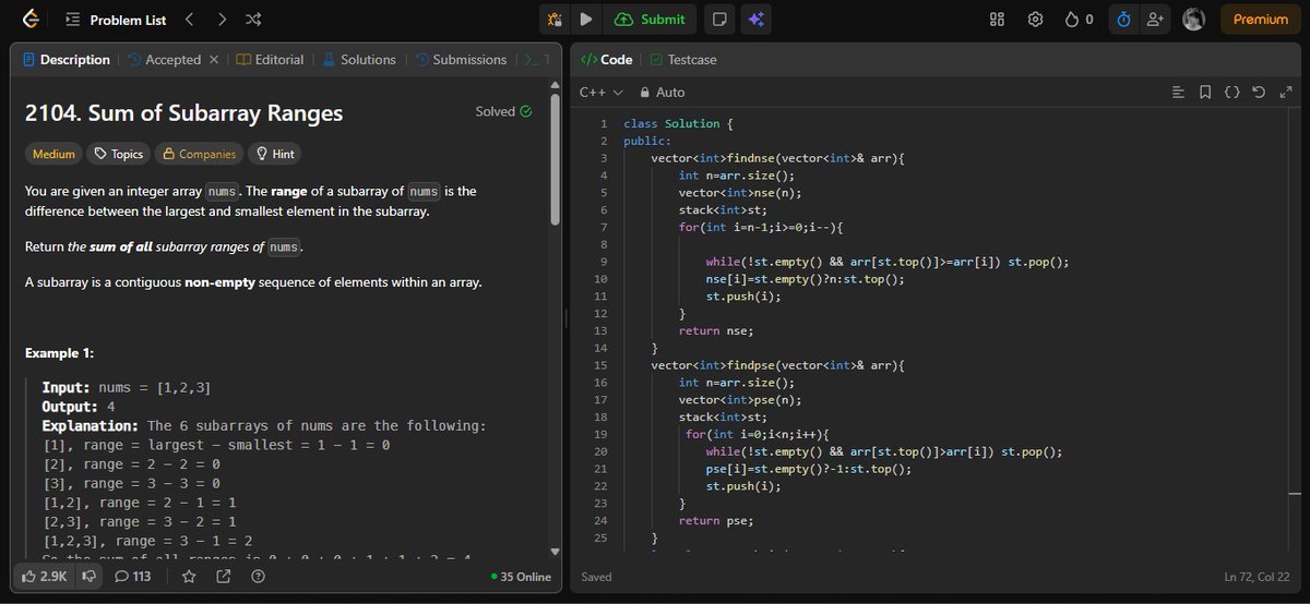 gauravnickk777's tweet image. Learned Normalization in DBMS 📚
DSA: Sum of Subarray Ranges &amp;amp; Asteroid Collision ⚡
Added the Lessons section to my project 💻

 Good morning  everyone ☀️

#CodingJourney #DSA #DBMS #WebDev #DailyProgress