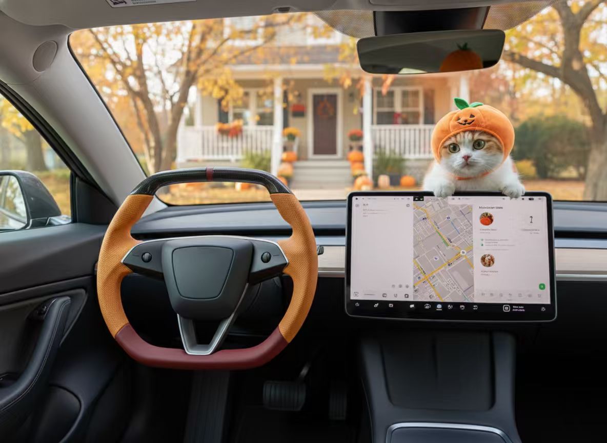 AxecoWorld's tweet photo. AXECO steering wheel, Warm &amp; Festive Vibes for HER.
An energy in Fall, reimagined for your Tesla.
The Super Enhancer steering wheel brings the joy of Thanksgiving straight into the cabin.
👉https://t.co/DHBfLHRlJ0
#teslamodel3highland #teslasteeringwheel #womenpower #giftsforher https://t.co/oNk0yC07hh