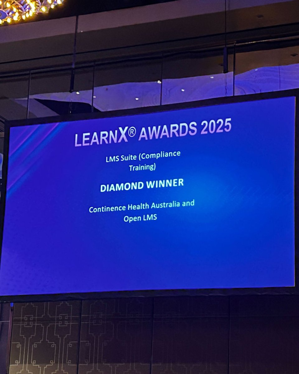 Open_LMS's tweet image. HUGE Congrats to our client, @AusContinence, for winning the Diamond LearnX Award last night in Melbourne! 💎🏆
Recognizing their top-tier Compliance Training powered by Open LMS. So proud to partner with a winner! 🎉

#LearnXAwards #ComplianceTraining #LMS #ClientWin