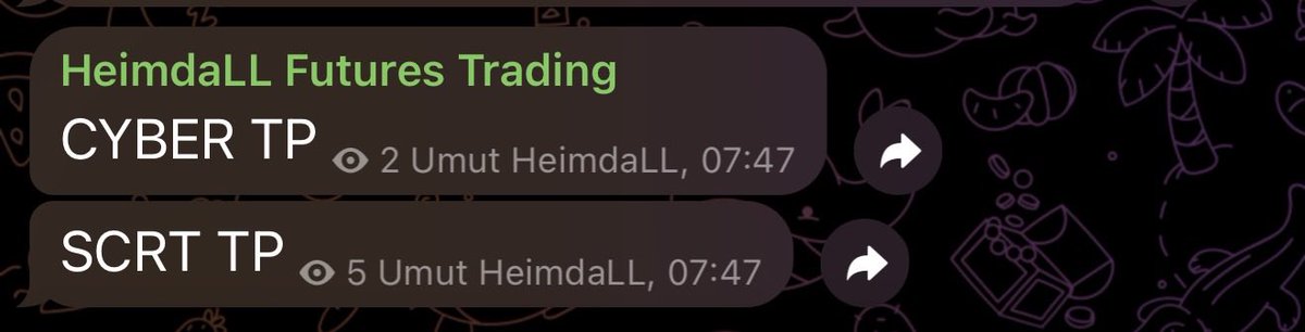 Yeni güne +2 ile başlamak.

Günaydın hayatım 

Cyber ve SCRT tokatlandı kârlar cebe