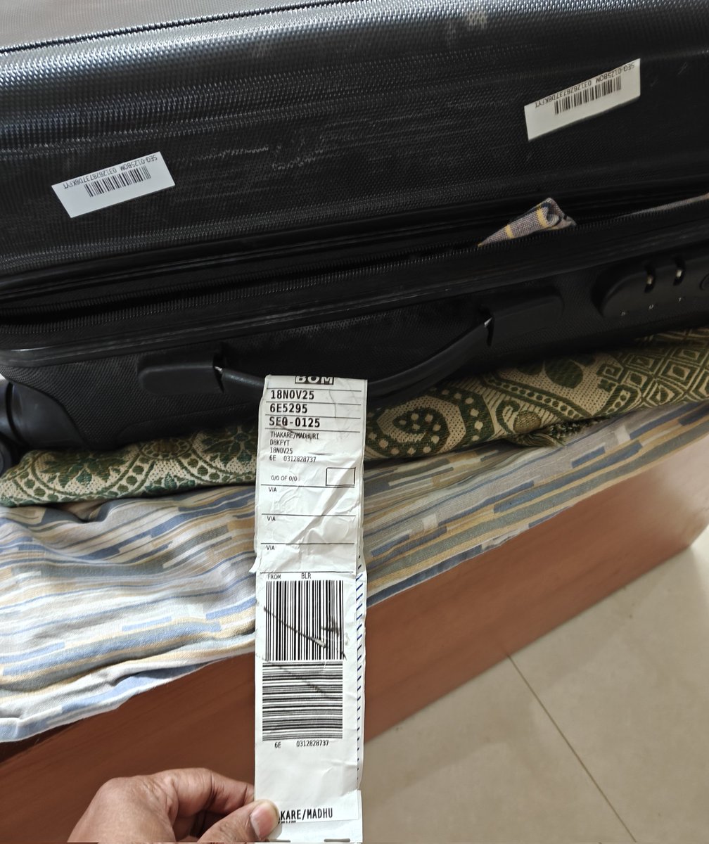drrahulthakare's tweet photo. @IndiGo6E @AnoopKumarPL @MoCA_GoI  Yes . I am also facing similar problems with Indigo. They don't even bother to give resolution of bag damage by them. Very pathetic experience https://t.co/K6LPflfXLI