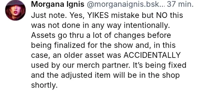 vivziereceipts's tweet image. Morgana's response to the Christmas poster snafu versus Vivienne's.