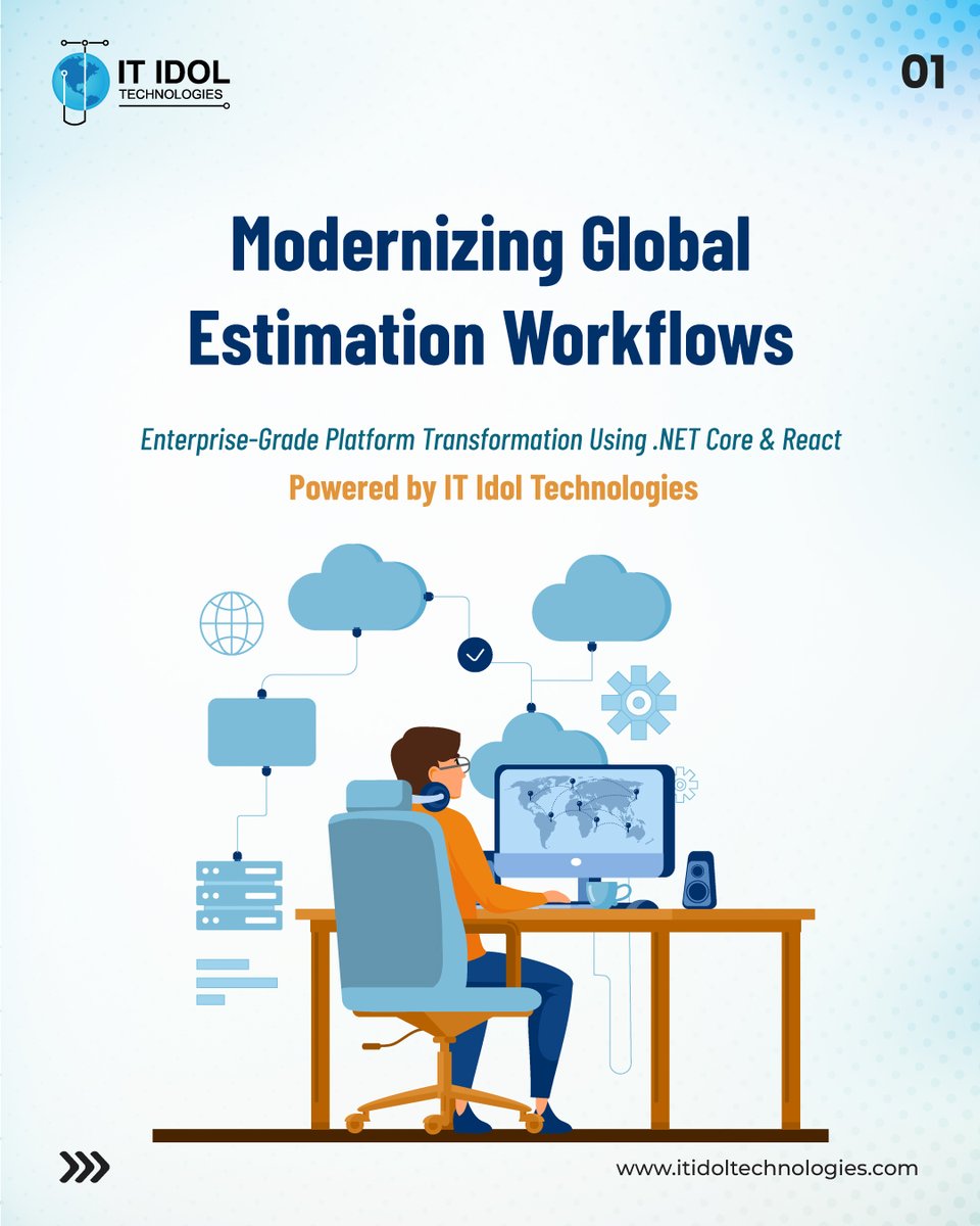 itidoltech's tweet image. We transformed a legacy estimation platform into a cloud-first, scalable, enterprise-grade solution using #DotNETCore, #React &amp;amp; Azure.

⚙️ Automated estimation engine
🌍 Real-time global collaboration
📉 60% fewer errors
⚡ 40% faster cycles
🚀 Ready for the next decade