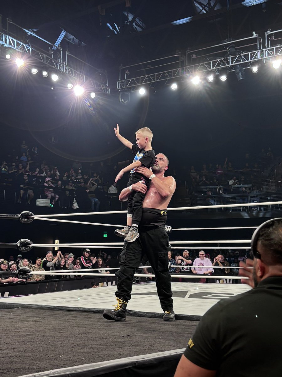 d1andOnlySmitty's tweet photo. Thank you! Thank you! Thank you Eddie Kingston!!! @aew this just made my son’s night! #WhereTheBestWrestle https://t.co/6V1tm5ISeZ
