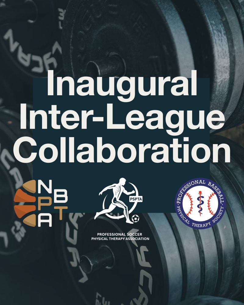 ProSoccerPTA's tweet photo. Highlighting the strides that physical therapy is making in the professional sports space, we're excited to team up with the NBPTA and PBPTS for the first Professional Physical Therapist Alliance Webinar.

Join us on 12/9 for this virtual con ed venture. More info to come soon. https://t.co/92gBBMSdQ9