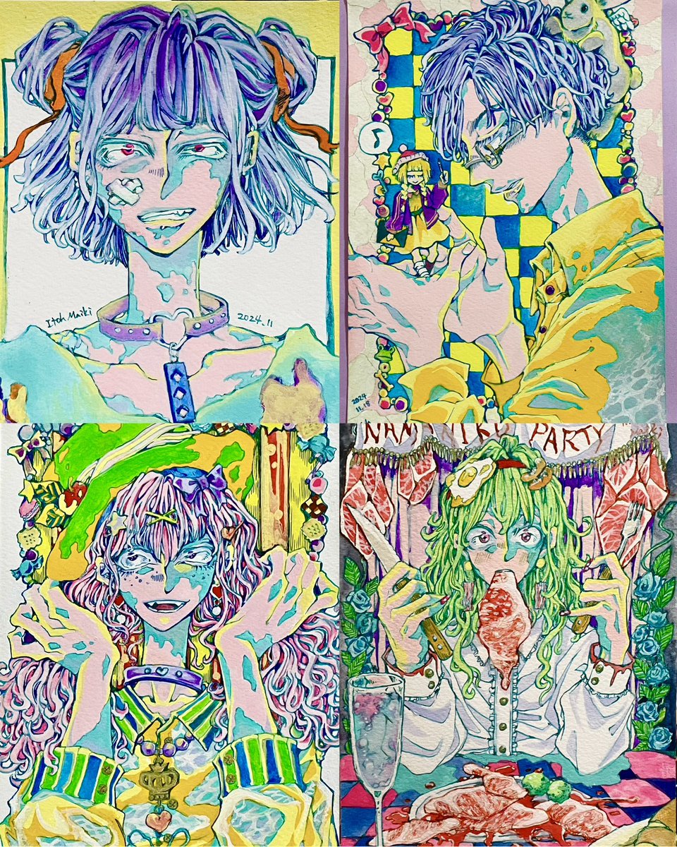 アクリルガッシュという絵の具が好きです