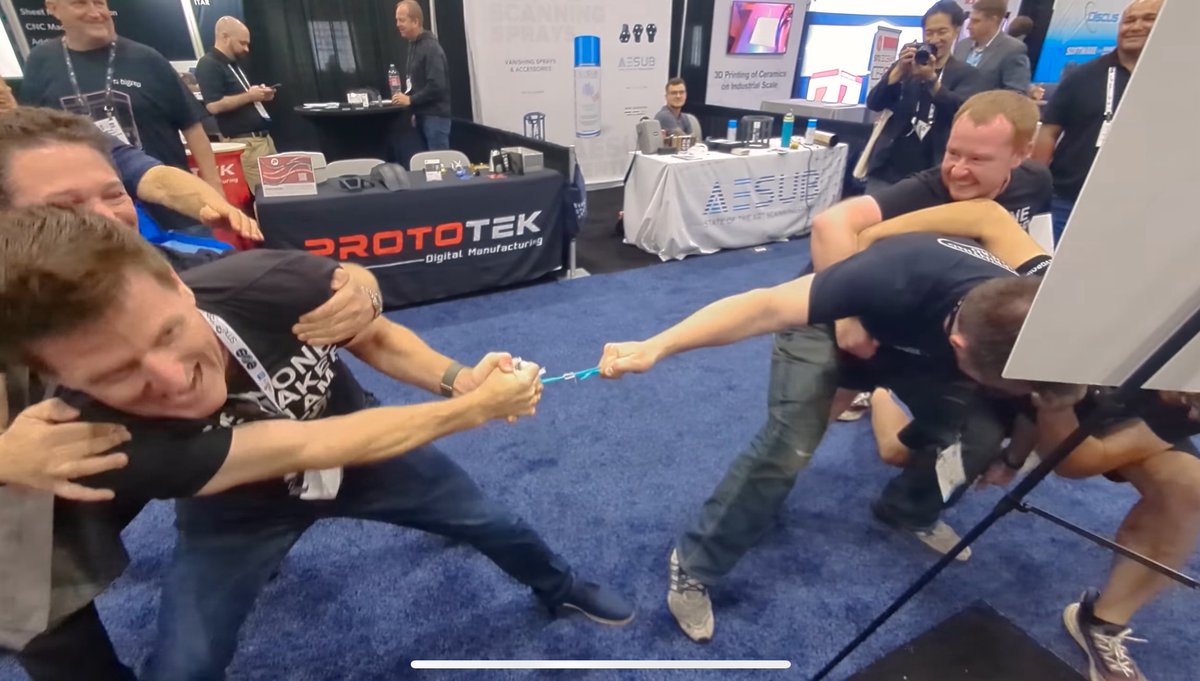 TheNextDecade's tweet image. New @3dprintingnerd video on TULLOMER!
@repkord grabbed our attention at RapidTCT to show us this WILDLY fascinating filament from Z-Polymers. 
@joeltelling got to check it out again at Formnext, the new information about Tullomer completely reinvigorated my interest for it!
🔗⬇️