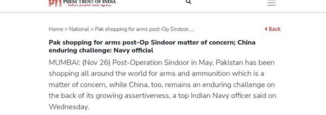 aaryadixit26's tweet image. Even when there’s no money to feed their own people, Pakistan will still go shopping for weapons.

What a pity — and what a joke of the century.

A bankrupt state buying arms after Op Sindoor instead of buying food says everything you need to know.

#Pakistan #OperationSindoor
