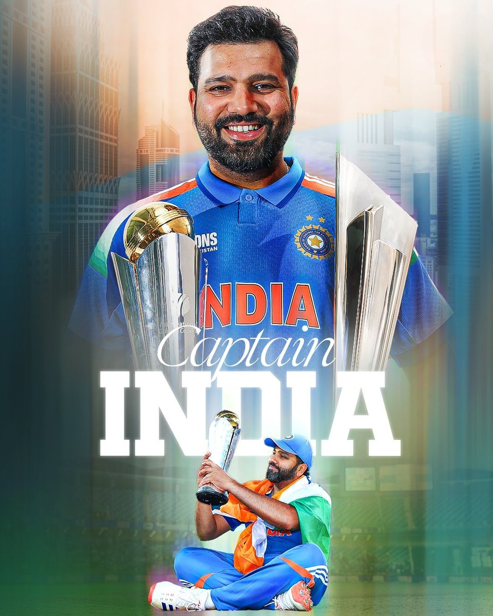 ImHydro45's tweet image. Daily Reminder ⏰ : Captain Rohit Sharma won us 2 ICC trophies within 9 months.