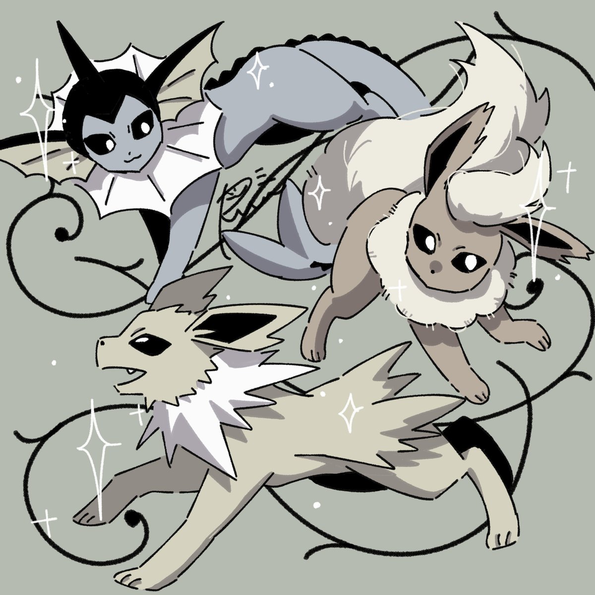 シャワーズ＆サンダース＆ブースター