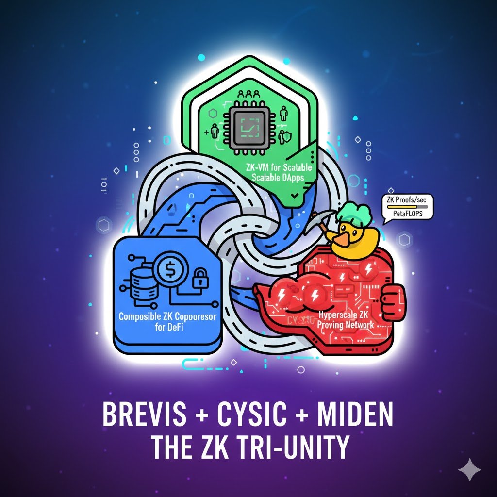 corvl22's tweet image. [ 26년엔 ZK 풀스택의 시대가 온다 1탄 ]

@cysic_xyz @brevis_zk @0xMiden 

안녕하세요~ 폰지입니다.

오늘은 더쓰니 님의 글을 인용하여 ZK 풀스택에 대해 글을 써보려고 합니다!

✅ZK 풀스택 (Zero-Knowledge Full Stack)은 ZK(영지식 증명) 기술을 사용하여 애플리케이션이나 블록체인을…