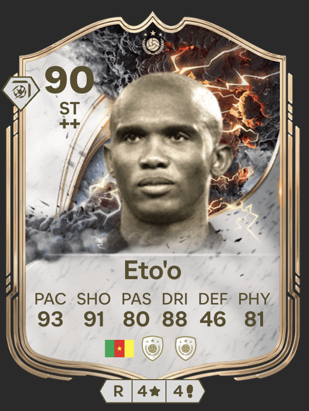 Rickth21's tweet photo. 🚨 Thunderstruck Icon Coming Soon 🚨

🇨🇲 Samuel Eto'o 🇨🇲

@Danielellis98 with the 💣

Stats are a prediction https://t.co/uaEcdYhz5v