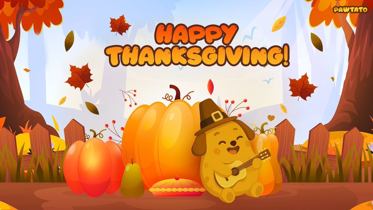 PawtatoFinance's tweet image. 𝗛𝗮𝗽𝗽𝘆 𝗧𝗵𝗮𝗻𝗸𝘀𝗴𝗶𝘃𝗶𝗻𝗴! 🦃🍂 

Wishing you a day filled with gratitude, laughter, and delicious food shared with the ones you love. 🤎

Need to tap ♥️ to see the turkey! 🦃