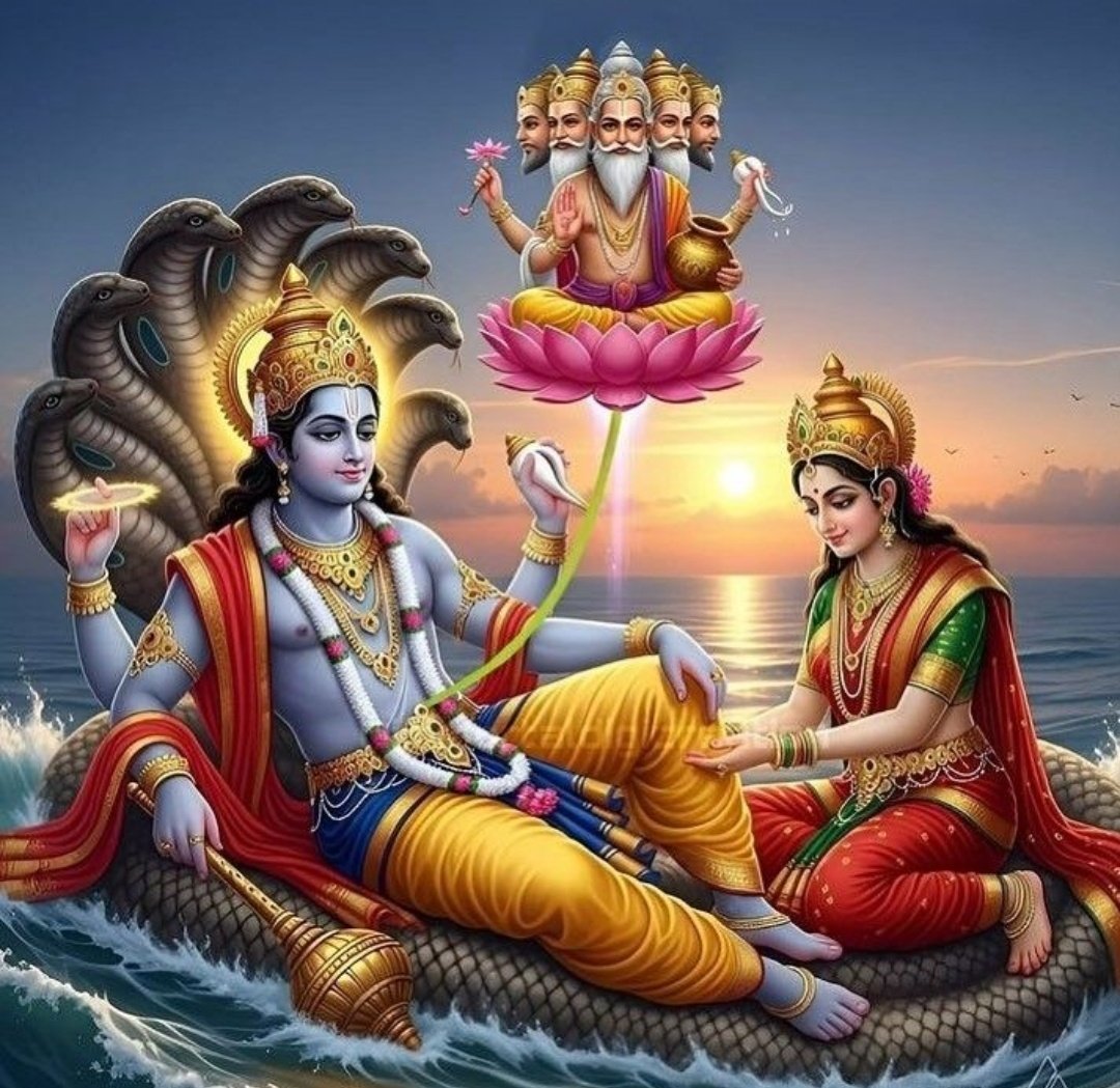 dheer_mandha's tweet image. शुभ प्रभात वंदन दोस्तों 🌸 🌼 ☕☕🌼🌸

श्री हरि विष्णु,जगत के अनंत पालक,
जिनकी करुणा से जीवन में खिल उठती है हर कठिनाई।

उनके नाम के जप से मन को मिलता है सुकून और आत्मा को शांति।

ॐ नमो भगवते वासुदेवाय।
इस मंत्र के साथ विश्वास और भक्ति का संपूर्ण समर्पण करें,हर बाधा खुद-ब-खुद…