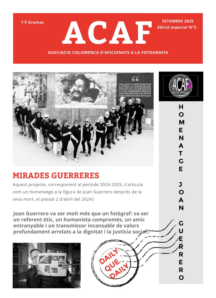 ACAF Santa Coloma: Revista commemorativa del projecte "Mirades Guerre... acaffotografia.blogspot.com/2025/11/revist…