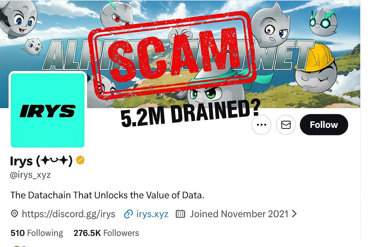‼️‼️Scam Scam ‼️‼️
Two years of farming.
Two years of trust.
And this is what it all leads to? A complete mess?

Respect to the guy who finally opened the lid on this 🫡
Now here’s the real picture -
No noise. Only facts.”

 Chapter 1 - The IRYS “growth story” was a setup

IRYS
