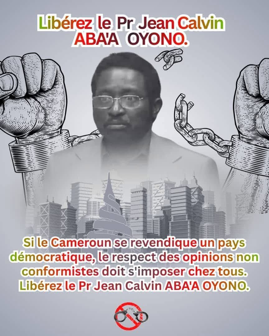 Mais où est passé le Professeur Jean Calvin Aba‘a Oyono? Il a été kidnappé chez lui le samedi 25Oct2025. Dans d‘autres pays dits démocratiques les universitaires auraient protesté contre l’enlèvement de leur collègue.