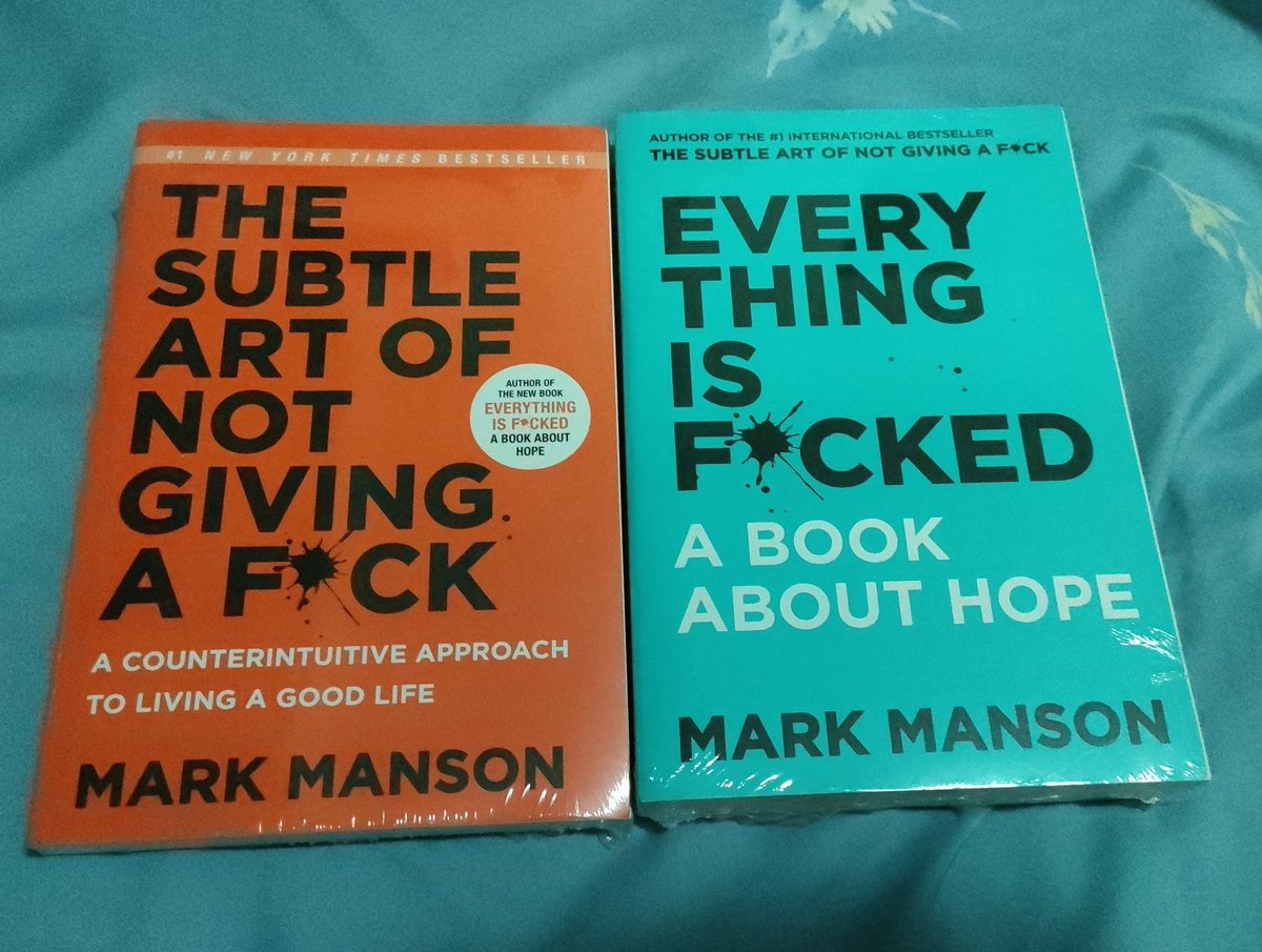 WTS

The Subtle Art of Not Giving A Fuck + Everything is Fucked set
Both sealed
800php

DM if interested 😊
